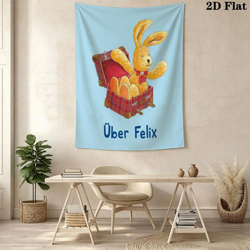 Felix Zirkus (2) Wandteppich Ästhetisches Wandbehang Gedruckter Stoffdecke Dekorative Wandteppiche für Schlafzimmer Wohnzimmer Heimdekoration