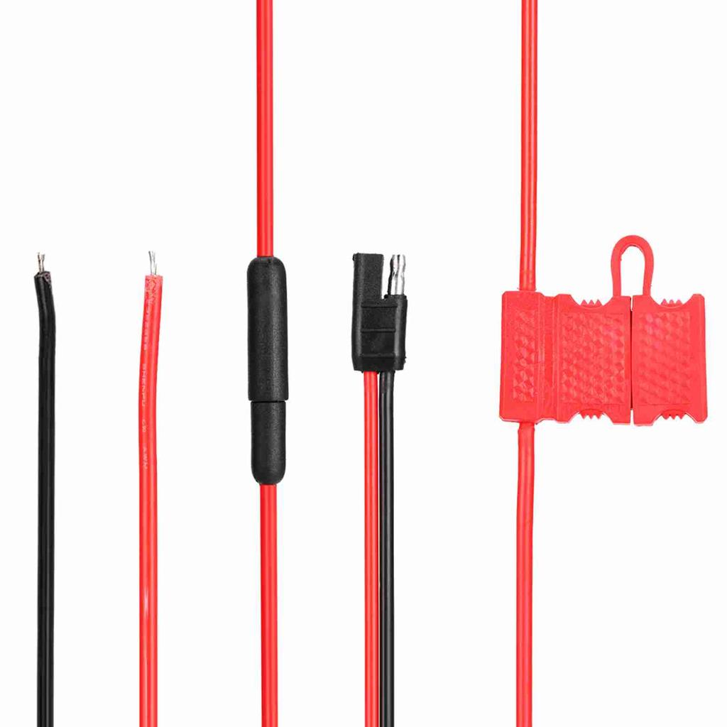 HKN4137A ABS   Metal Power Cord with Buckle for MOTOROLA Mobile Radio Black Red