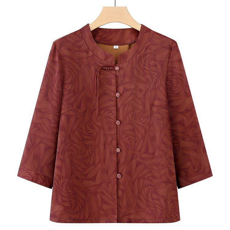 2026 Ethnic Style Grandma's Spring/Summer Shirt - New Chinese Design