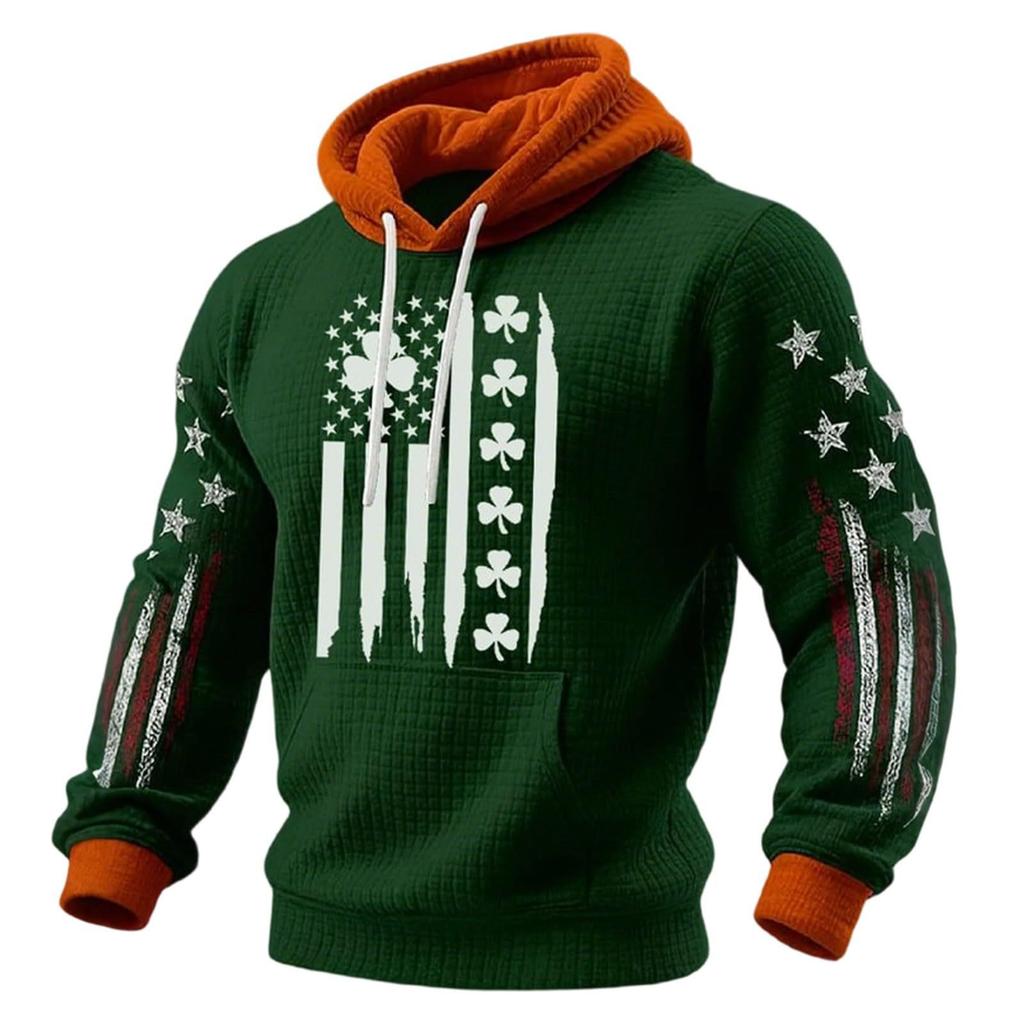 Herren Irisch Freizeit Grafik Strickpullover Freizeithemd Urlaubsoutfit