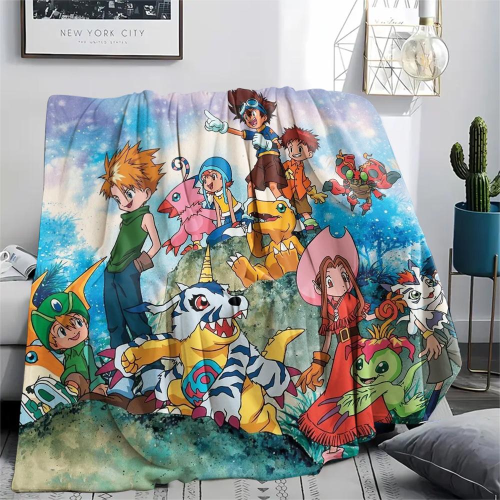Digimon Sincerity Theme Blanket, Digimon Fan Soft Throw, Ideal Gift