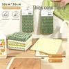 Absorbent Coral Fleece Bamboo Dishcloth: Lint-Free, Oil-Resistant Kitchen Cleaning Pad