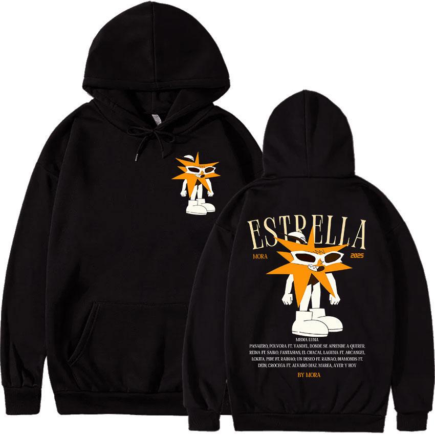 Rapper MORA Tour 2025 Album Merch Ladies Hoodie Retro Aesthetic Pullover Sweatshirt Y2K Fashion High-quality Hoodie