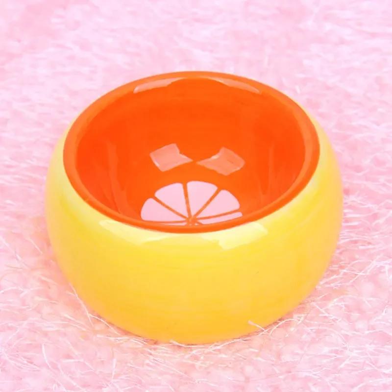 

Anti-spill Hamster Food Bowl Fruit Color Ceramic Bowl Small Pet Animal Feeding Bowl Water Prevent Tipping