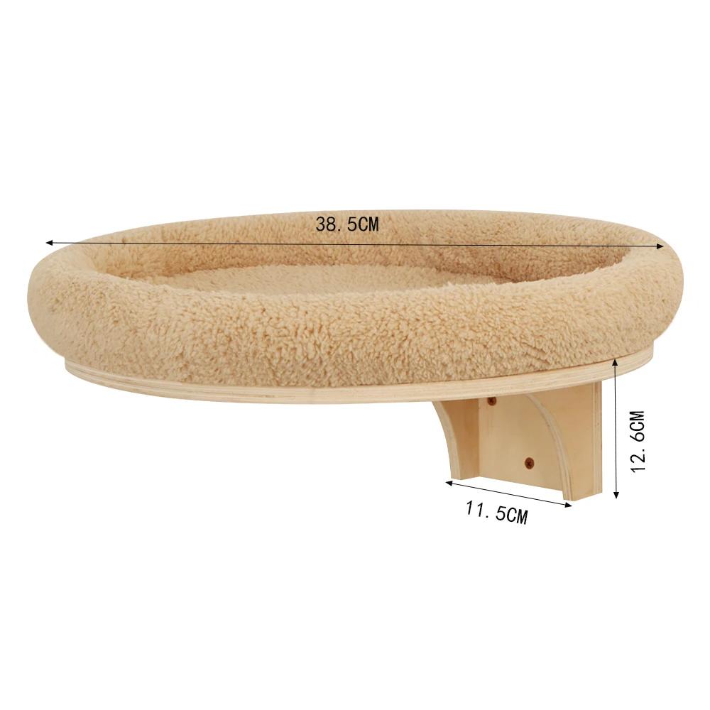 Wandmontiertes Katzenmöbel Kratzbaum Hängematte Versteckhaus Brücke Katzenkletterregale Katzen-Fitnessstudio Spielplatz Krallenpflege-Spielzeug