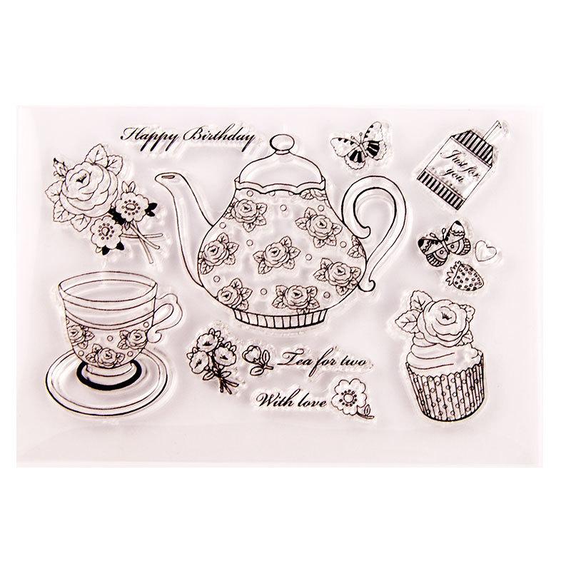 Clear Stamps for Card Making and Journaling, Birthday Retirements Phrase Silicone Rubber Stamps for Journals Album Scrapbooking