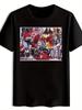 Retro Rock Band Graphic T-shirt - Black Polyester Crew Neck Tee with Bold SLIPKNOT Print
