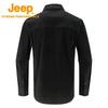 Jeep Men's Fleece Lined Collared Cardigan Shirt