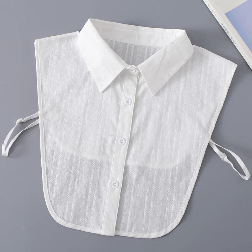 Jacquard Detachable Fake Collar White Adjustable Neckline False Blouse Collar  Clothes Decoration