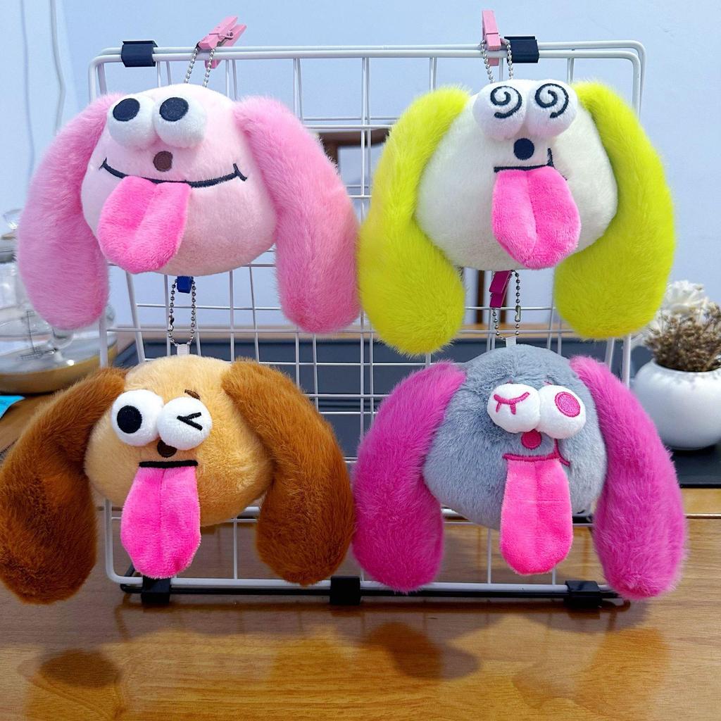Mini Plush Toy Claw Machine Keychain Charms