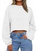 Women's Urban Style Autumn Polyester Pullover: Round Neck, Long Sleeve, Loose Fit