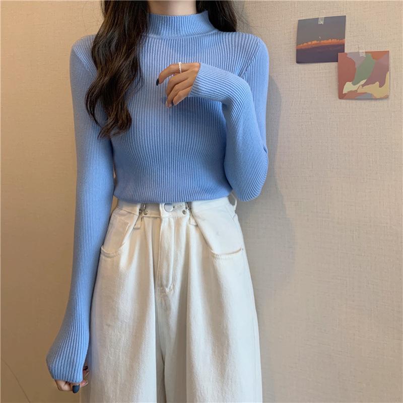 Frauen Herbst Rollkragenpullover Gestrickte Weiche Pullover Grundlegende Kaschmir Pullover Für Frauen Herbst Winter