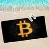 Popular Logo Bitcoin Microfiber Beach Towel Absorbent Quick Dry Soft Yoga Swimming Resort Mountain Climbing Towel