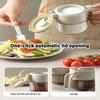 Salt Dispenser With Duals Function Glass Container For Controlled Seasoning And Spices Storage Kitchen Essential