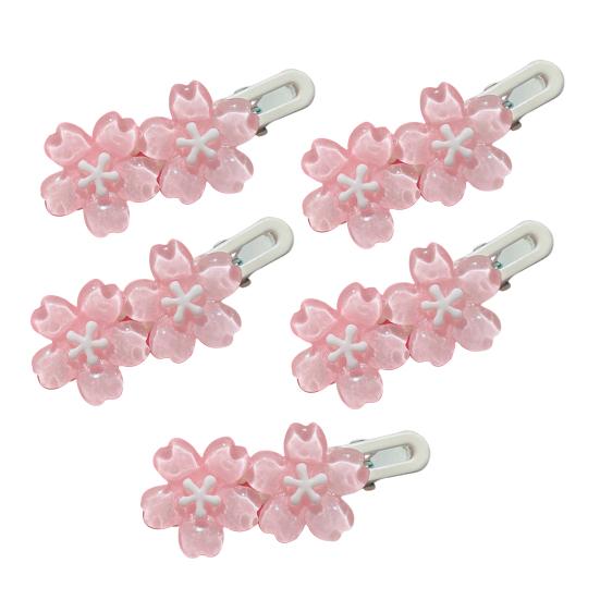 5 Stück Mädchen Haarspange Cartoon Hase Stern Dekor Haarspange Keine Kopfhaut Seitenpony Haarspange Kindliche Haaraccessoires