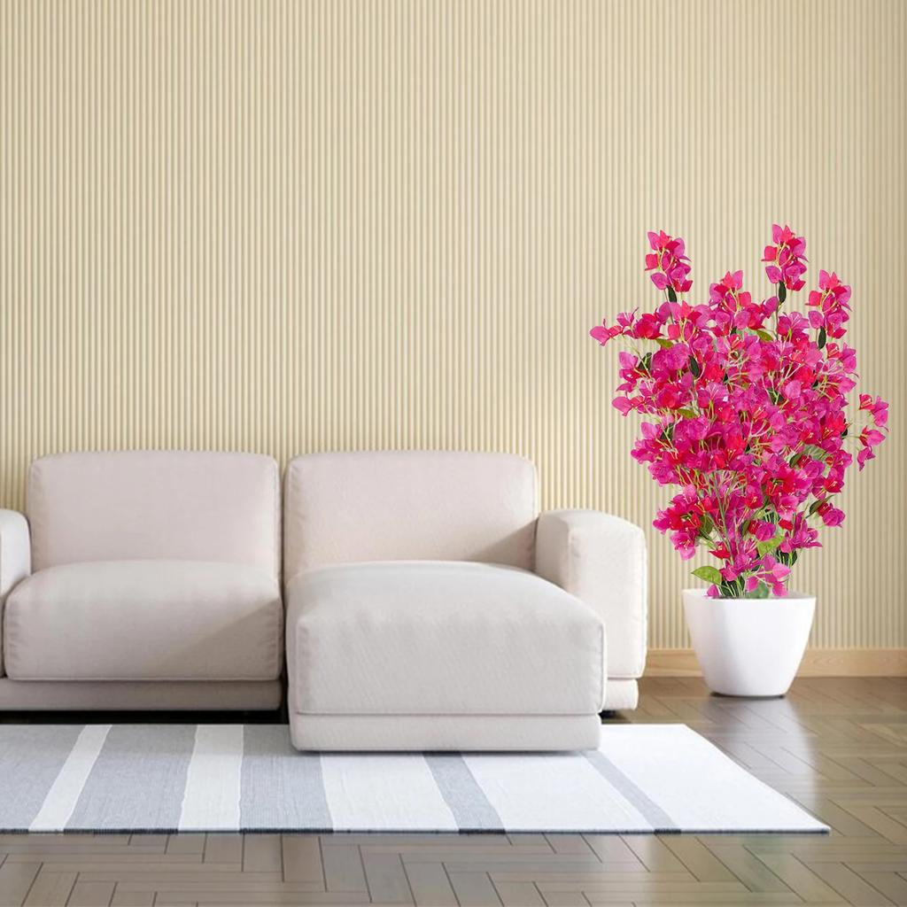 Artificial Bougainvillea Branches 5pcs Simulated Triangular Plum High Branches Encryption Wedding Arch Decoration Flower 117cm