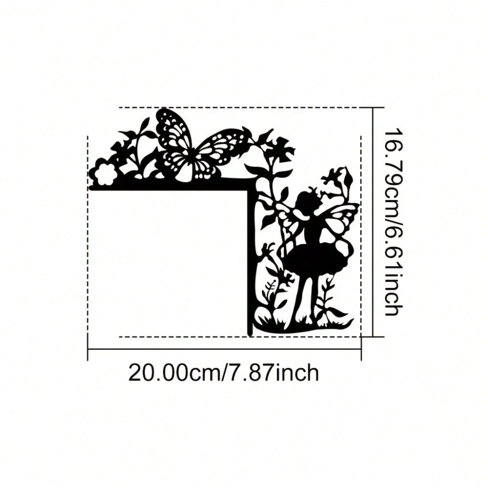 Metal Bird Wall Decor, Black Plant Corner Art, Iron Craft Door Frame Ornament, Housewarming Gift