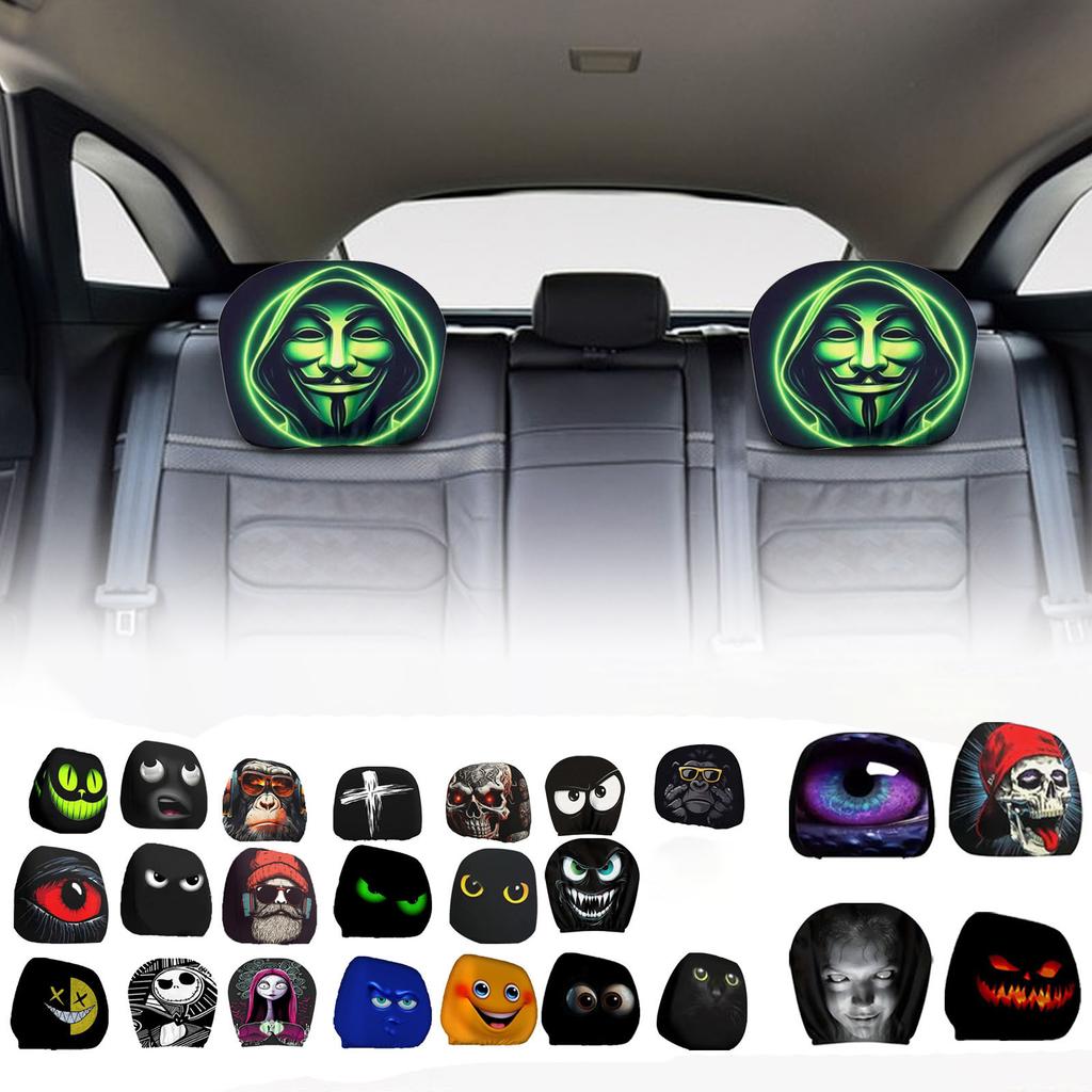 Car Printed Pillowcase Universal Elastic Style Funny Fun Universal Headband
