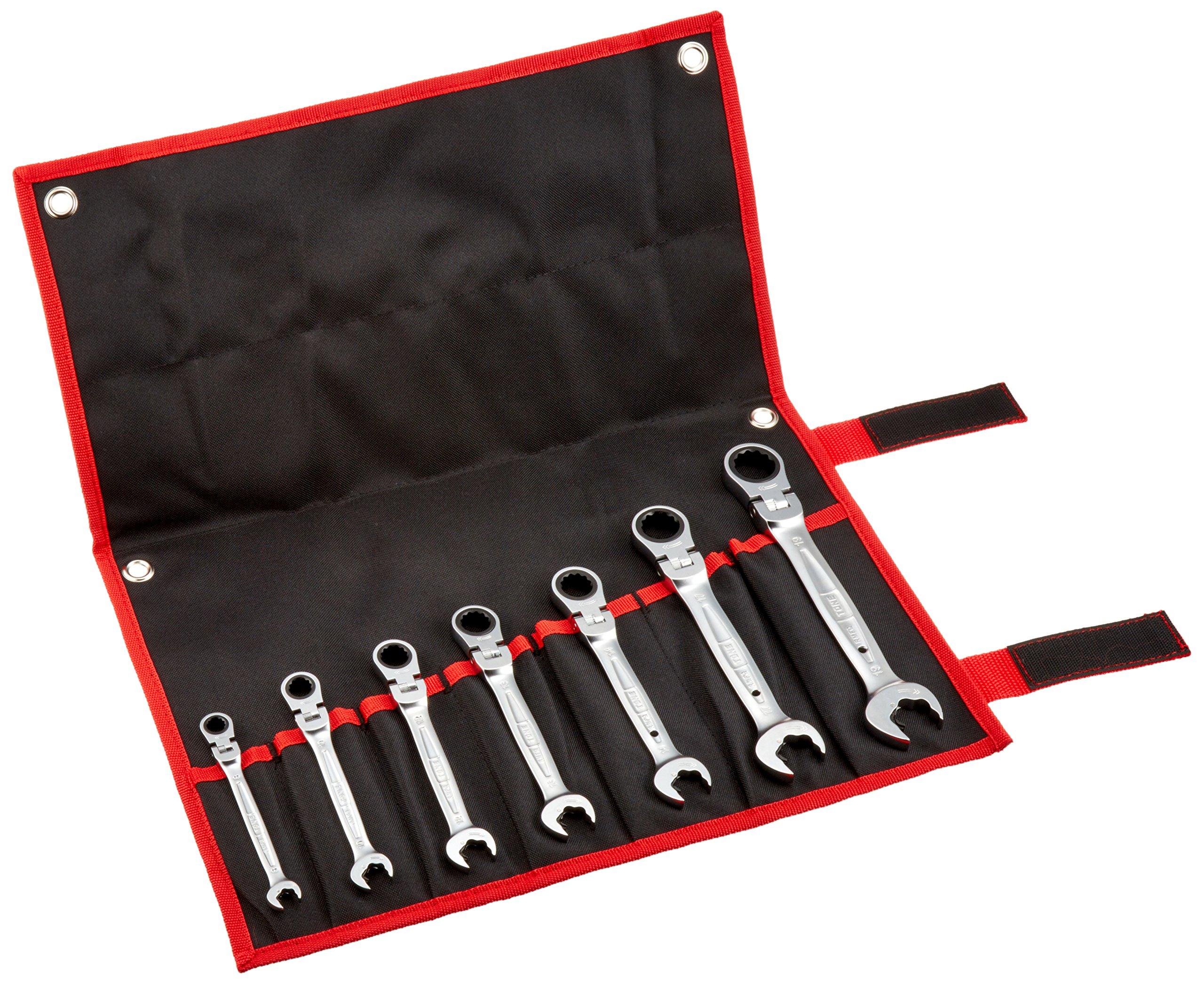 

TONE Quick Ratchet Wrench Set RMFQ700 Set Swing-Neck Black, 7-Piece чорний