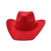 Suede 9.5cm Large Brim Classic Western Cowboy Fedora Hat Men's and Women's Cowboy Hats Fashion New Cowboy Hats