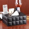 Hotel PU Leather Tissue Box & Remote Holder - European Style Multifunctional Organizer