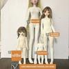 White Doll Elastic Jumpsuit Cute Doll Sleep Clothes for 1/3 1/4 1/6 BJD 30/45/60cm Dolls