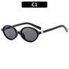Sexy Small Oval Leopard Sunglasses Women Lovely Ins No Makeup Plain Glasses Frame Men Eyewear Cute Decorative Computer Glasses