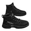 new men's retro high top work boots, anti slip and durable hiking shoes, comfortable tactical desert outdoor men's shoes