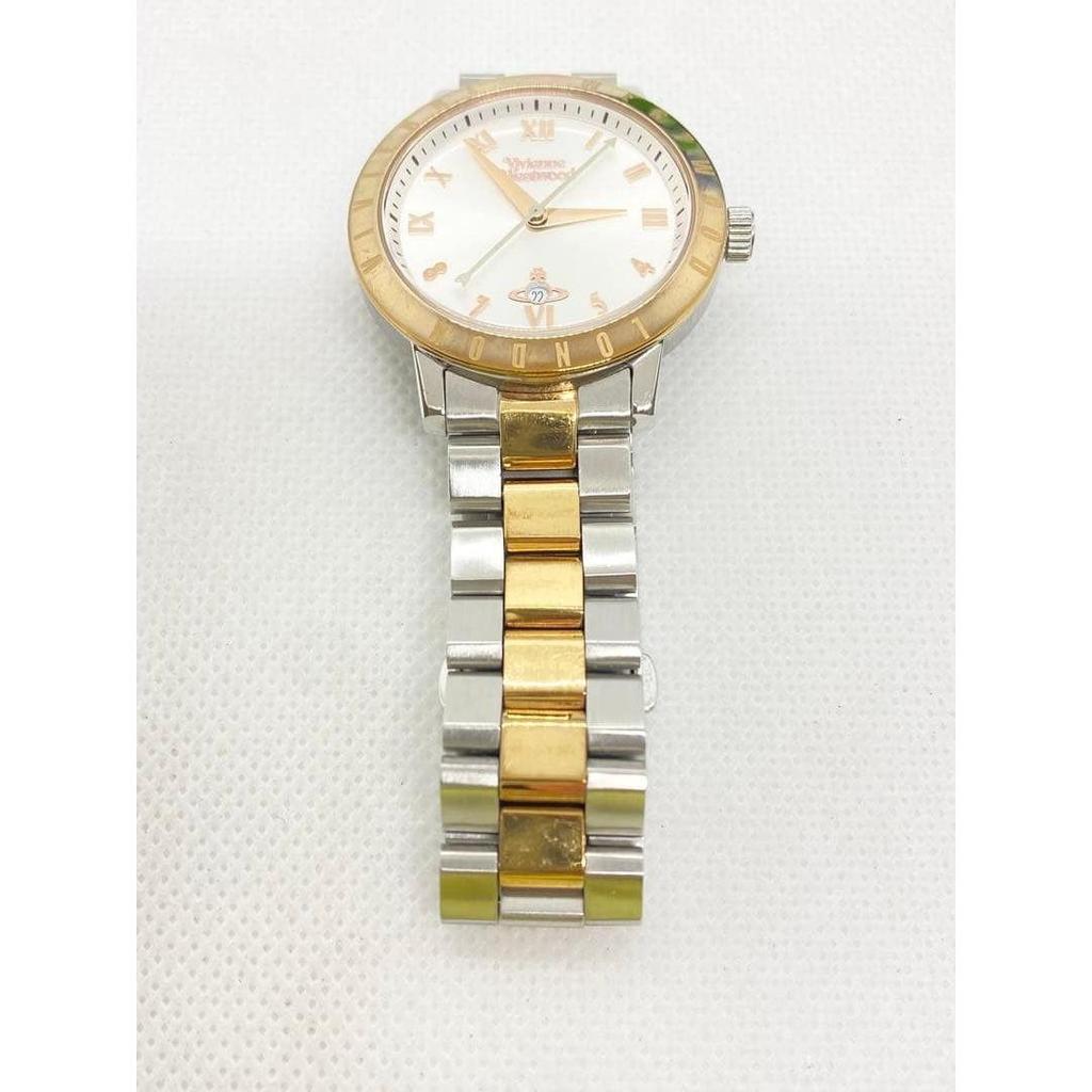 Used Operating Vivienne Westwood BLOOMSBURY Silver Rose Gold Vivienne Westwood SS Date