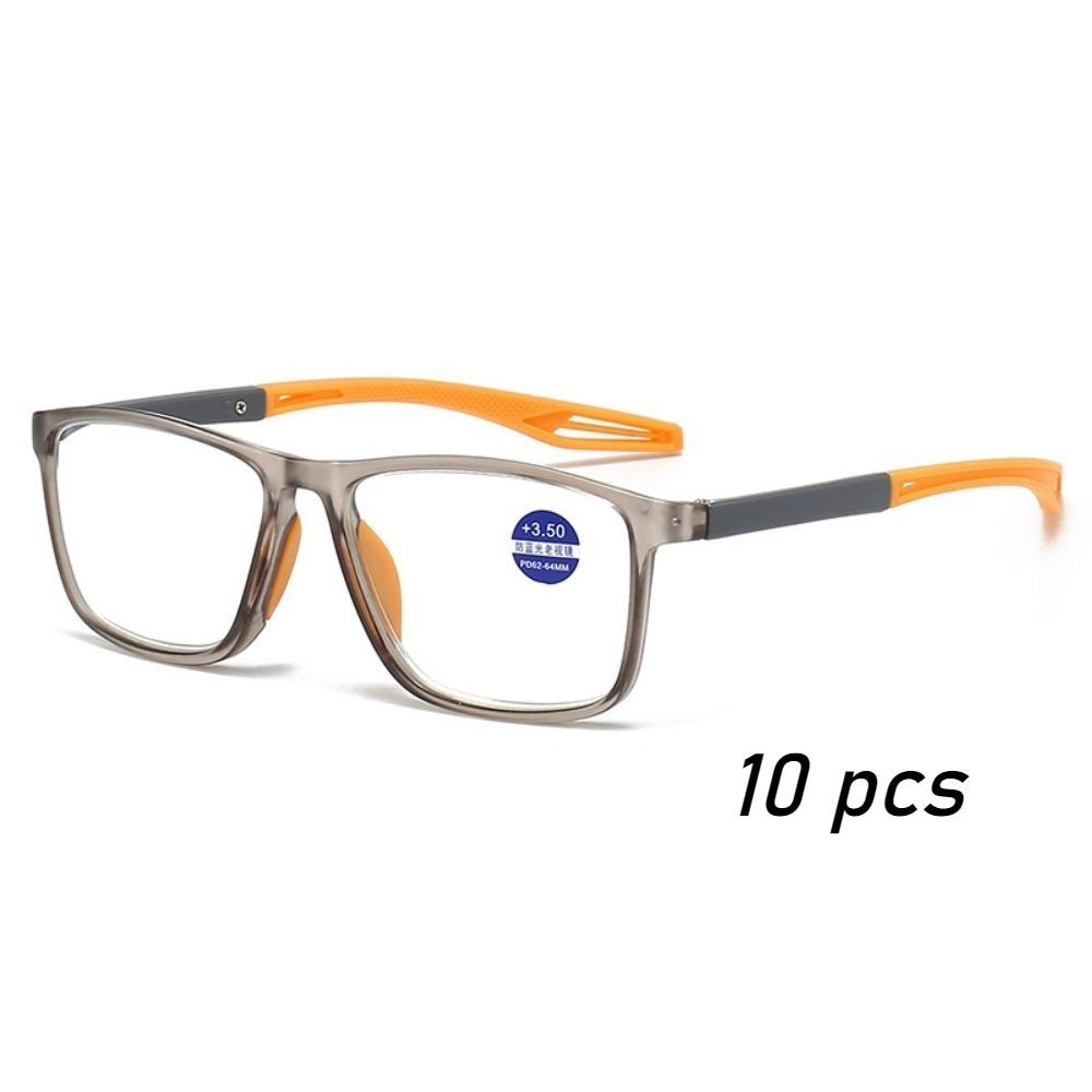 TR90 Sport Reading Glasses Men Ultralight Anti Blue Light Presbyopia Eyeglasses Men's Hyperopia Optical Eyewear Diopters