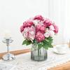 Silk Artificial Flowers Bulbous Chrysanthemum Roses Festival Wedding Bridal Bouquets Home Room Outdoor Garden Diy Gifts Decora