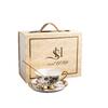 European Luxury Gold-Rim Bone China Coffee Cup - Four Seasons Ink Design