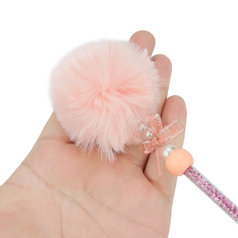 Short Cute Plush Ball Cat Teaser Paw Stick Wand Kitten Toy Pet Supplies