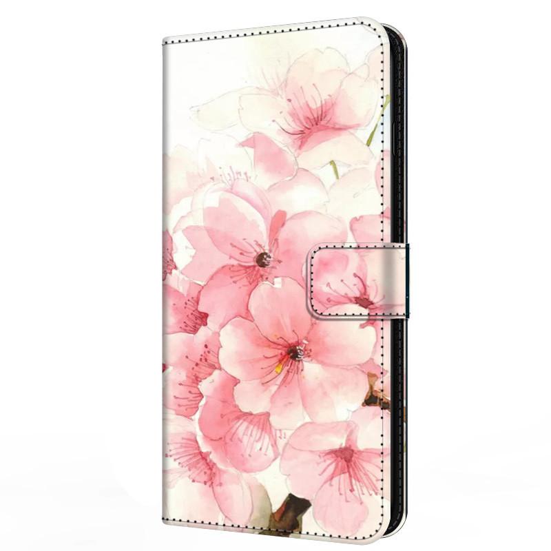 Buch Leder Süße Hülle Für Samsung Galaxy A12 A02 A03s A42 A32 4G A52s 5G Hülle Portemonnaie Blume Bemalt Kühl Ständer Klapp A 03s 12