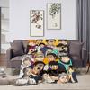 Anime H-Haikyuu Cool Baseball Blanket Plush Nap Sofa rug for Living Room Warm Office Bedroom Birthday Home Travel Kid Gifts
