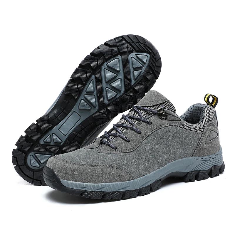 Fashion Men's Mountaineering and Hiking Shoes Outdoor Low Cut Anti Slip Cheap Men's Sports Casual Shoes 39-49