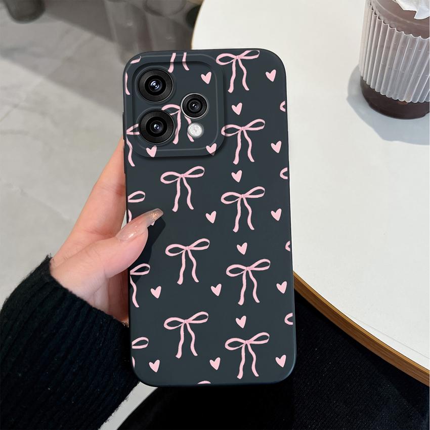 For Oppo Reno 15 14 13 12 11 Pro 15F 15C 11F Phone Shell Elegant Flowers Soft Liquid Silicone Lightweight Case for OPPO Reno Shockproof Durable Bumper