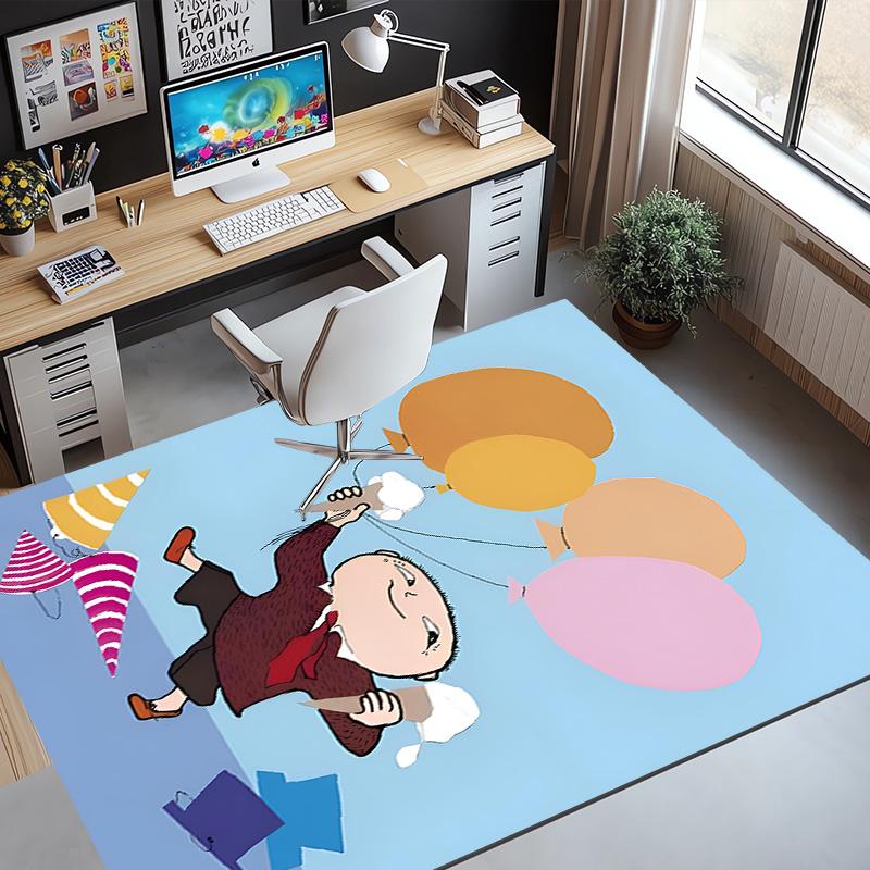Alfons Aberg Pattern Rug, Indoor/Outdoor Mat, for Picnic, Gameroom, Bedroom, Office, Living Room, Home Decor Carpet, Birthday Gift