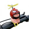 Bicycle Cute Praying Pig Spiderman Helmet Design Bicycle Ornament Cute Piglet Soothing and Easy To Attach To Handlebars Comes with a Cute Storage Bag