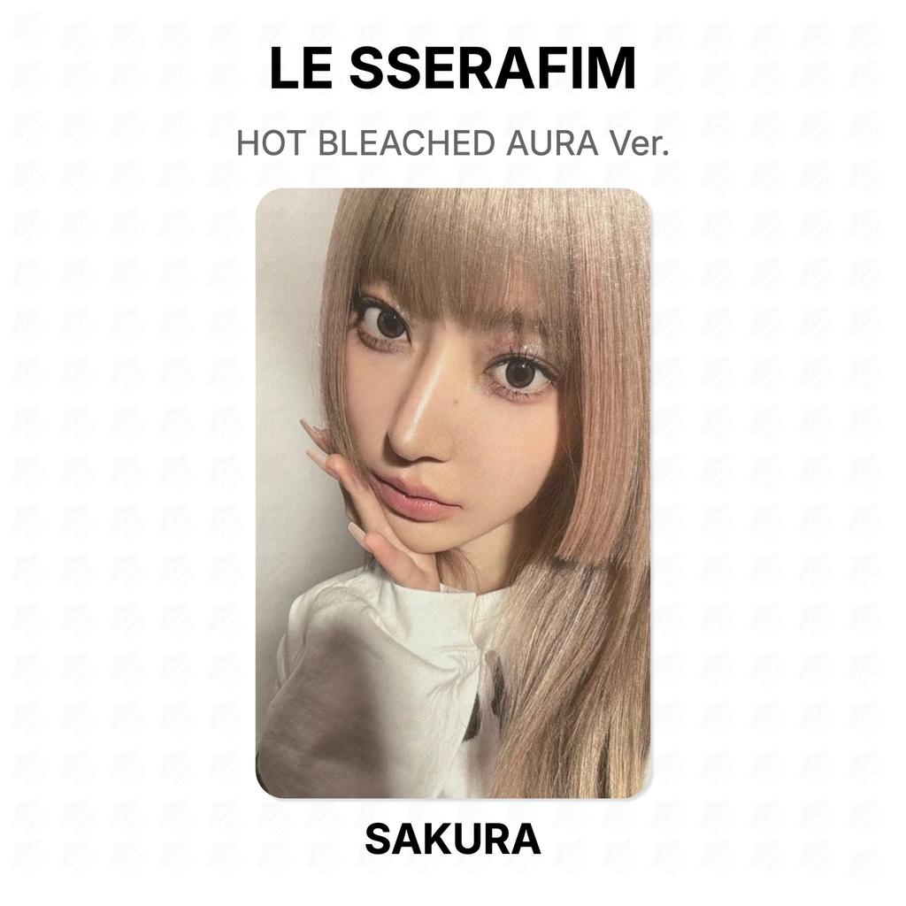 LE SSERAFIM HOT BLEACHED AURA Ver. Official Photocard