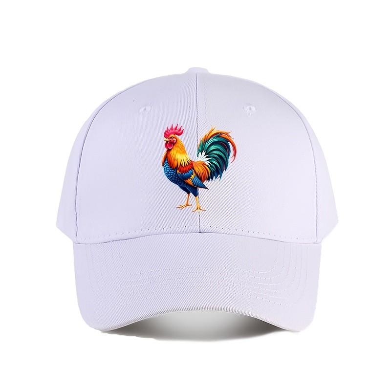 Daisy Flower Baseball Cap Adjustable Cotton Sun Hat Casual Street Style Adjustable Headwear