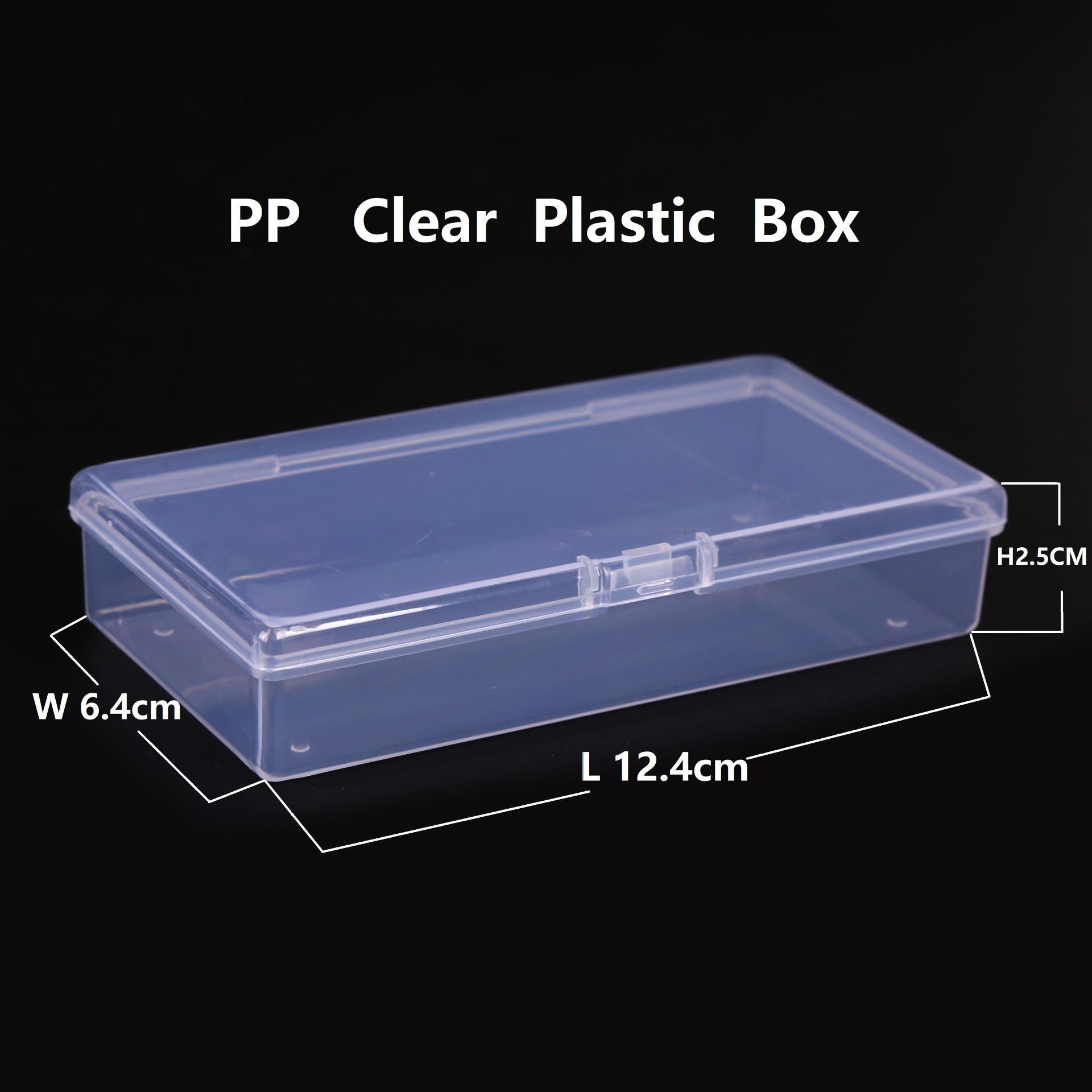 

Clear Rectangular Plastic Storage Box for Tools and Samples