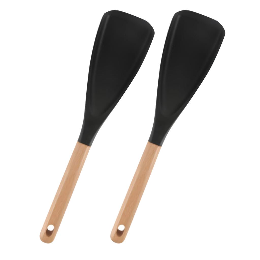 Yousheng Silicone Cooking Spoons Food-Grade Kitchen Spatula Heat Resistant Non-Stick Spatula Spoon for Stirring And Serving