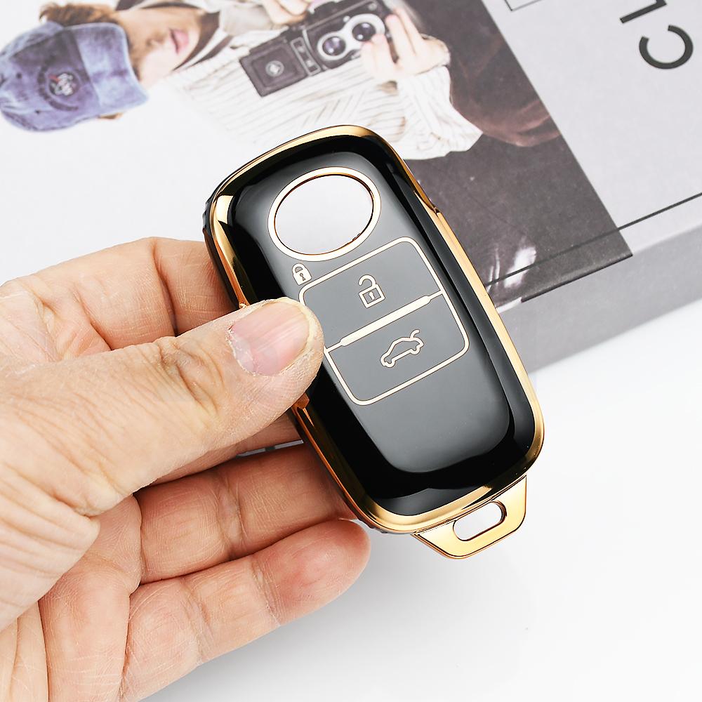 Shell Holder Protector For Toyota Yaris Ativ Raize Veloz Avanza Rush Perodua Daihatsu 3Buttons Tpu Remote Car Key Fob Cover Case