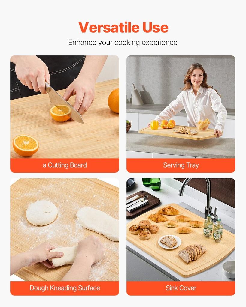 Noodle Board Stove Cover Bamboo Wood Top Cover Kitchen Electric Gas Stove