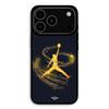 Cover Per iPhone 17 Pro Logo Jordan polvere filante dorata Maniacase