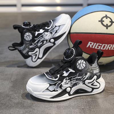 Four Season Kindersneakers Casual Basketbal Sportschoenen voor Jongens Meisjes Draaiknop Comfortabel Hardlopen Kinderschoeisel