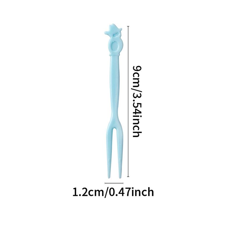 50 Pcs Mini Kids Food Fruit Picks Forks Lunch Box Accessory Decor Tool