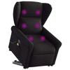 VidaXL Reclining Massage Armchair Black Fabric 3303386