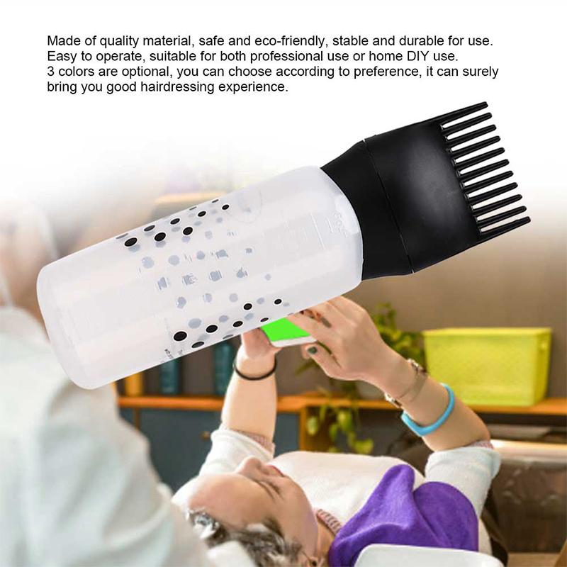 120ml Haarfärbemittelflasche mit Applikatorbürste Salon Haarfärbemittel Färbeflaschen